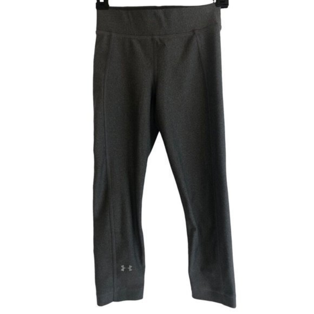 Under Armour Heat Gear Compression Workout Leggings Womens Size XS Gray‎